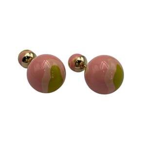 Christian Dior Tribal Ball Stud Earrings
